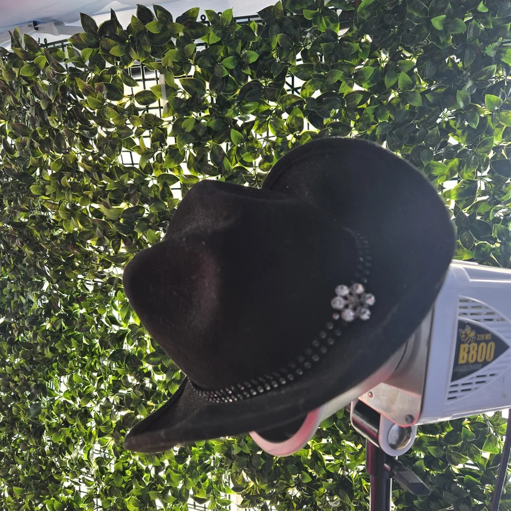 Shyanne Black Cowboy Hat with Crystal Accents‎